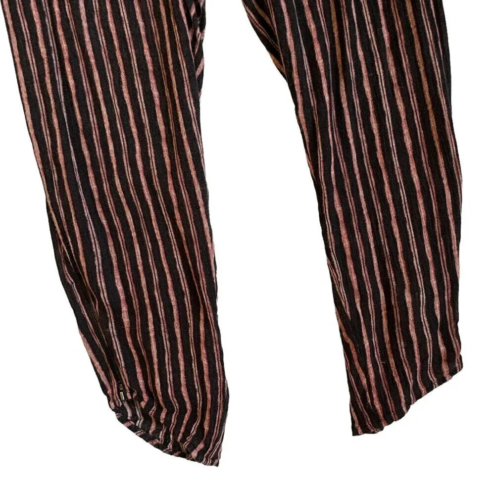 Free People Got Me Twisted Harem Pants Cropped with Zipper at Ankle 4 Pockets S